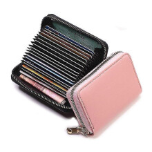 (20 slot rosa 1869) Porta biglietti da visita Portafoglio donna/uomo Grigio Porta carte di credito/banca/identità