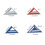 Regla triangular (7 pulgadas - Azul 1885) Regla de medición de alta precisión, aleación de aluminio 5