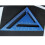 Regla triangular (7 pulgadas - Azul 1885) Regla de medición de alta precisión, aleación de aluminio 3