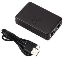 (1483) Home Office Hub Splitter 2 Poorten Intern Extern Internet Netwerk Switch Mini