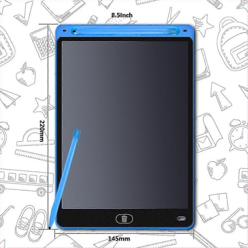 (8,5 pouces bleu 2021) Tablette graphique LCD 8,5/10 pouces, tableau d'écriture électronique, couleurs
