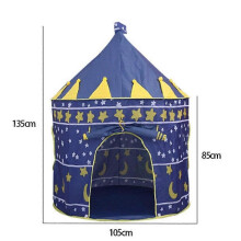 (Blue2031) Speeltent draagbare opvouwbare tipi prins opvouwbare tent kinderen jongen cubby speelhuis