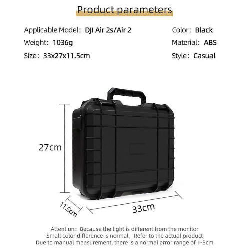 (B2034) Per DJI AIR 2S Custodia per il trasporto con schermo e telecomando Custodia antideflagrante