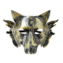 (550) 4 stuks artikelen Halloween Wolfmaskers voor mannen Halloween Plastic levensechte dierenkop