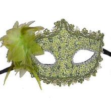 (831)Modieus leliebloem kristal strass decoratie Venetiaans kant gezichtsmasker voor Halloween / maskerade