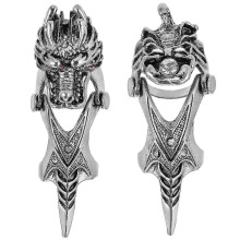 (876) 2 stuks Halloween heren gezamenlijke volledige vinger sieraden ringen feest fancy cosplay kostuum