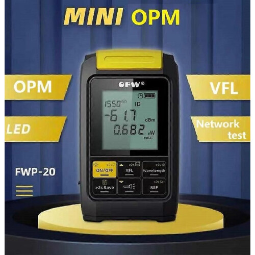 (20C V01 5KM2080)4in1 Optical Power Meter OPM Led light Visual Fault Locator Network Cable Test Optical 1