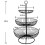 (Black2043)Fruit Basket 3 Tier Metal Fruit Cup Vegetable Fruit Cake Display Stand 4