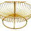 (Golden2044)Fruit Basket 3 Tier Metal Fruit Cup Vegetable Fruit Cake Display Stand 5