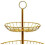 (Golden2044)Fruit Basket 3 Tier Metal Fruit Cup Vegetable Fruit Cake Display Stand 3