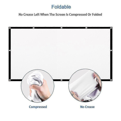 (70-inch2048)Portable Hd Projector Screen 16:9 Projection Screen Foldable Thick Durable For Outdoor 2