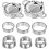 (1164)Turnover Pastry Molds, Stainless Steel Dumpling Pie Making Mold Kitchen 1