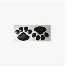 (Black2197) 2 stuks autostickers met cool design, 3D-poot, dierenhond, kat, beer, voetafdrukken, voetafdruk,