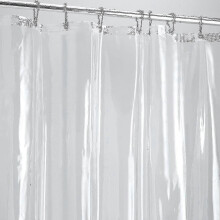 (160) Schwere, transparente Duschvorhang-Einlage, wasserdicht und widerstandsfähig gegen Witterungseinflüsse.