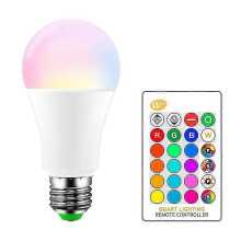 (216)Huncv 10wled Changeant De Couleur Ampoule E27 Ambiance Clairage Lampe Stroboscopique Mode Fade