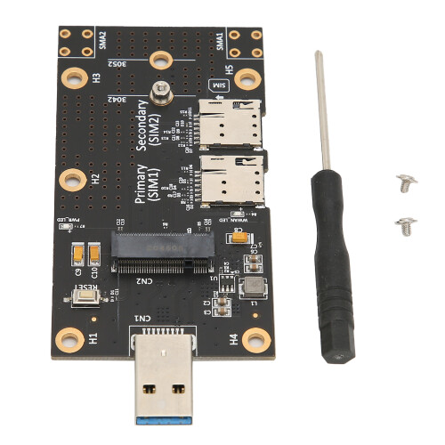Adaptateur USB M.2 B 3.0 86x46mm 3042/3052 Double SIM 1
