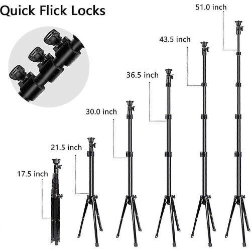 (572) Luce ad anello per selfie con treppiede e supporto per cellulare per riprese dal vivo... 2