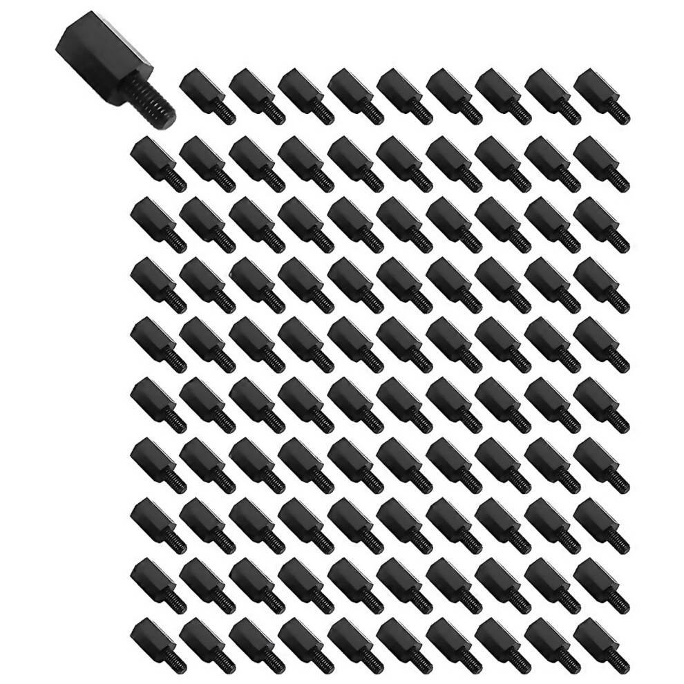 For 100Pcs M3 Thread 8Mm6mm Pcb Fixed Nylon Hex Standoff Spacer Pillar 6956465851524