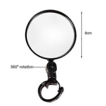 (1 stuk diameter 8 cm45836) Qx Universele fiets- en motorfietsachteruitkijkspiegel 360 graden draaibaar,