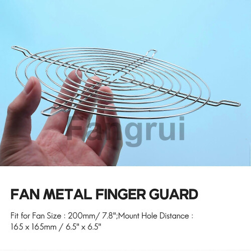 For Metal Pc Computer Case Fan Grill Finger Guard Protection 200mm 2