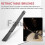 For 1 Pair Jazz Drum Brushes Retractable Drum Sticks 32 Cm Black 4