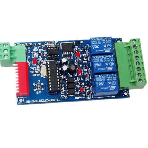 (382) Uscita relè 3 canali 512, scheda controller LED DMX512, decoder LED DMX512, controller interruttore