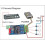 (382) Uscita relè 3 canali 512, scheda controller LED DMX512, decoder LED DMX512, controller interruttore 3