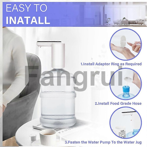 For Water Dispenser For 5 Gallon Bottle Portable Usb Charging Black 1