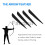 For Arrows Vanes 4 Inch Plastic Fletching 50 Packblack 5