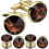 (Blue2497) Set di gemelli e borchie con cristalli color argento per smoking 4
