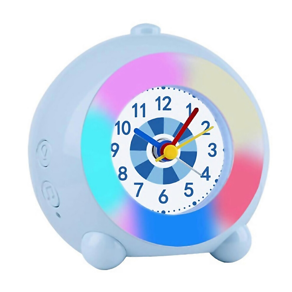 For Alarm Clock Cute Cartoon Desktop Clock Learning Electronic Clock Peach