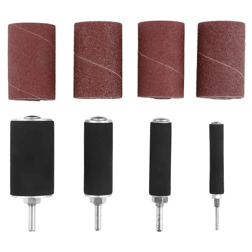 (1169)20pcs Spindle Sanding Drum Sander Tool Kit Set With Case For Drill Press 2