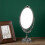 (1204)Vintage Makeup Mirror Tabletop Oval Vanity Mirror With Base Double Sided Swivel Decorative Elegent 3
