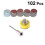 (1380)100 Pcs 1 Inch 25mm Sanding Discs Pad Kit For Drill Grinder Rotary Tools With Backer Plate Includes 2