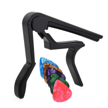 (2356) Capotasto per chitarra a cambio rapido con 5 plettri, accessori pratici per strumenti per chitarra