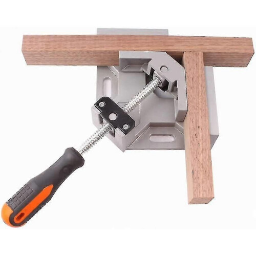 (1609) Prensa angular de 90 grados, resistente, de aleación de aluminio, ajustable, para banco de trabajo. 1