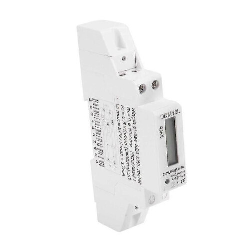 (2452) 220 V Einphasen-DIN-Schienen-LCD-Digitalanzeige Stromverbrauchs-Wattzähler