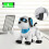 (1711) Perro robot para ni?os, cachorro programable, juguetes robóticos, mascotas electrónicas para 3