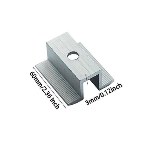 (1950)10pcs Roof Durable Accessories Middle Rail Mounting Bracket Solar Panel Clamp Rv 2