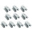 (1950)10pcs Roof Durable Accessories Middle Rail Mounting Bracket Solar Panel Clamp Rv 2