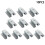(1950)10pcs Roof Durable Accessories Middle Rail Mounting Bracket Solar Panel Clamp Rv 1