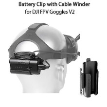 (131225) Batterijclip Kabelbeheer Opwinder Beschermhoes Hoofdband Rughouder Voor Dji FPV VR-bril