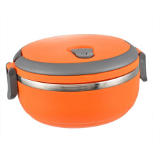 (Orange )Contenitore Thermos Porta Pranzo Isolato Acciaio Inox Zuppa Alimenti Caldi Antiperdite
