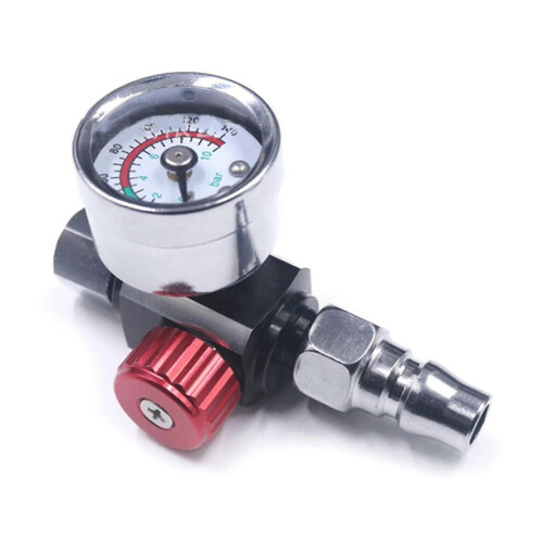 (2311) Lufttrycksregulator 1/4 Sprayfärgspistol - tryckregulator Lättanvänd 2