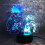 (2377)Naruto Uchiha Itachi Lampada da tavolo a LED con luce d'atmosfera 3D Usb 3
