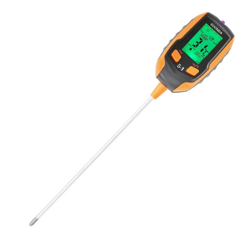 (132450) 4-in-1 bodemtester Multifunctionele bodemdetector Vochtmeter pH-meter Temperatuur Vochtigheid