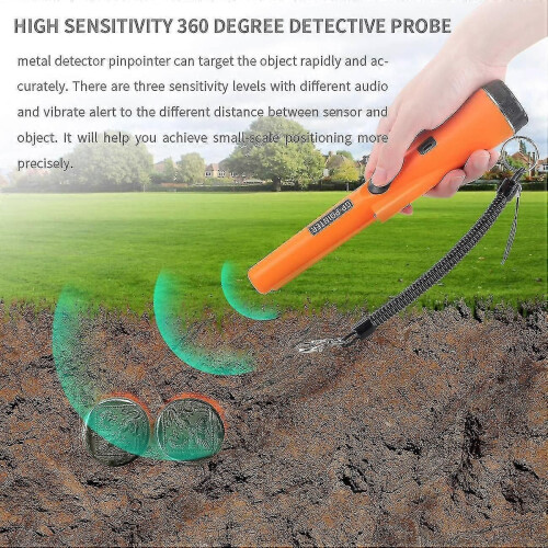 (132829) Metaaldetector, metaaldetector metaalpinpointer waterdichte scan waterdichte metaalpointer