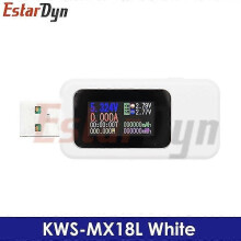 (White45303) Tib 10 in 1 USB-tester DC digitale voltmeter Ampèremeter Stroomspanningsmeter Amp Volt