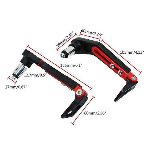 (Azul45724) Accesorio universal modificado para motocicleta, protector de manillar universal de 7/8" 2