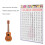 Ukulele Chord Chart Poster for Beginners Art Paper Instructional Reference 9